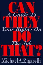 Cover of: Can they do that? by Michael A. Zigarelli