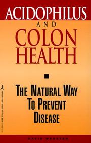 Cover of: Acidophilus And Colon Health: The Natural Way to Prevent Disease