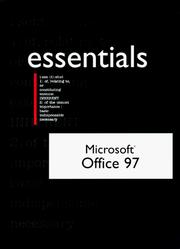 Cover of: Microsoft Office 97 professional essentials