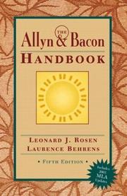 Cover of: The Allyn & Bacon handbook