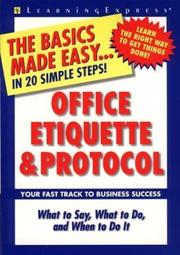 Cover of: Office etiquette and protocol