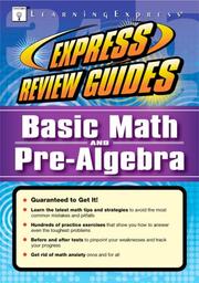 Cover of: Express Review Guide: Basic Math and Pre-Algebra (Express Review Guides)