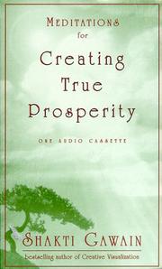 Cover of: Meditations for Creating True Prosperity