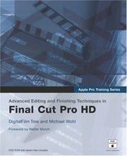Cover of: Advanced editing and finishing techniques in Final Cut Pro HD