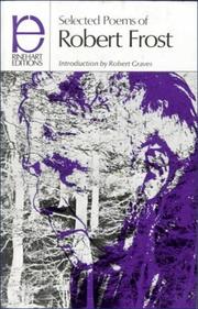Cover of: Selected Poems of Robert Frost