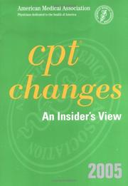 Cover of: Cpt Changes 2005: An Insiders View (Cpt Changes: An Insiders View) | American Medical Association.