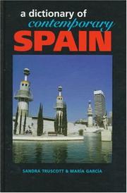 Cover of: A dictionary of contemporary Spain