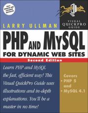 Cover of: PHP and MySQL for Dynamic Web Sites: Visual QuickPro Guide (2nd Edition) (Visual QuickPro Guide)