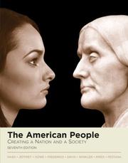 Cover of: The American people: creating a nation and a society