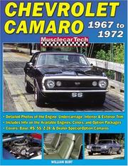 Cover of: Chevrolet Camaro: 1967-1972 (Musclecartech)