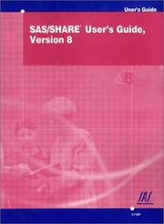 Cover of: SAS/SHARE User's Guide, Version 8