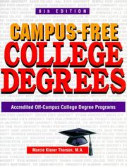 Campus-Free College Degrees by Marcie Kisner Thorson