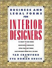 Cover of: Business and Legal Forms for Interior Designers