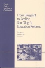 Cover of: From blueprint to reality: San Diego's education reforms