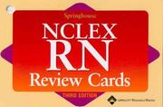 Cover of: Springhouse Nclex-Rn Review Cards (Medical-Surgical Nursing)