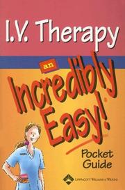 I.V. therapy : an incredibly easy pocket guide