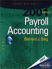 Cover of: 2001 Payroll Accounting