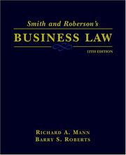 Cover of: Smith and Roberson's business law.
