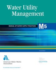 Cover of: Water utility management.