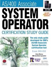 Cover of: AS/400 Associate System Operator Certification Guide (Certification Study Guide)