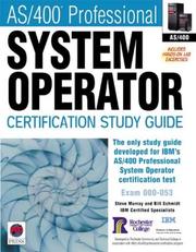 Cover of: AS/400® Professional System Operator Certification Study Guide