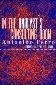 Cover of: In the analyst's consulting room
