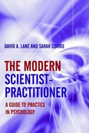 The modern scientist-practitioner by David A. Lane