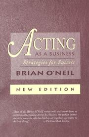 Cover of: Acting as a business by Brian O'Neil