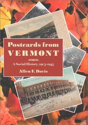 Cover of: Postcards from Vermont: a social history, 1905-1945