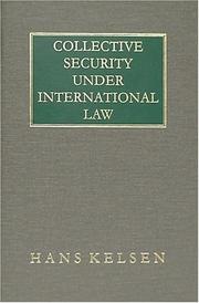 Cover of: Collective security under international law