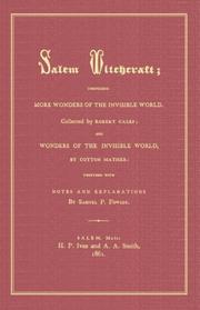 Cover of: Salem witchcraft: comprising More wonders of the invisible world