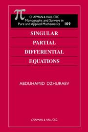 Singular partial differential equations