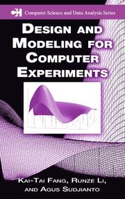 Design and modeling for computer experiments