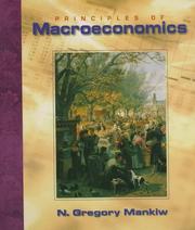 Cover of: Principles of Macroeconomics by N. Gregory Mankiw
