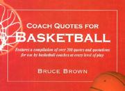 Cover of: Coach Quotes for Basketball