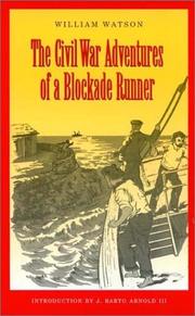 Cover of: The Civil War adventures of a blockade runner