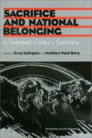 Sacrifice and national belonging in twentieth-century Germany