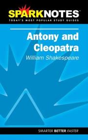 Cover of: Spark Notes Antony & Cleopatra by William Shakespeare, SparkNotes