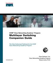 CCNP Cisco Networking Academy Program : multilayer switching companion guide