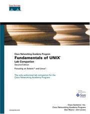 Cover of: Fundamentals of UNIX Lab Companion (Cisco Networking Academy Program) (2nd Edition) (Lab Companion)