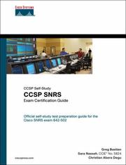 Cover of: CCSP SNRS Exam Certification Guide