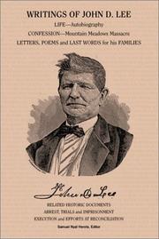 Cover of: Writings of John D. Lee