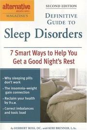 Alternative Medicine Magazine's Definitive guide to sleep disorders : 7 smart ways to help you get a good night's rest