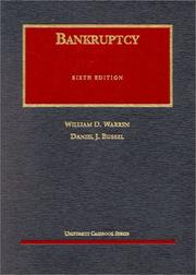 Cover of: Bankruptcy