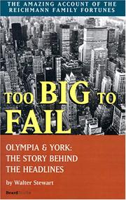 Cover of: Too Big to Fail by Walter Stewart