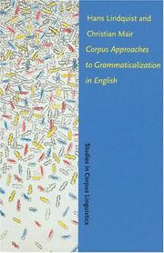 Cover of: Corpus approaches to grammaticalization in English