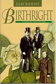 Cover of: Birthright by Clay Blount