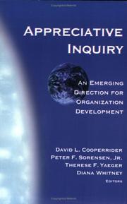 Cover of: Appreciative Inquiry: An Emerging Direction for Organization Development