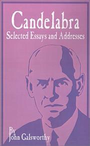 Cover of: Candelabra: Selected Essays and Addresses