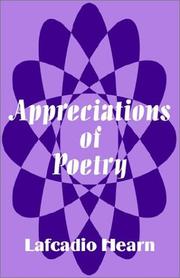 Cover of: Appreciations of Poetry by Lafcadio Hearn